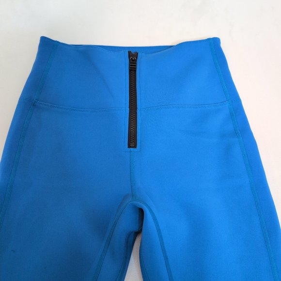 Solid & Striped Sport Blue V-Neck Bra & High-Waist Leggings S - Picture 9 of 13